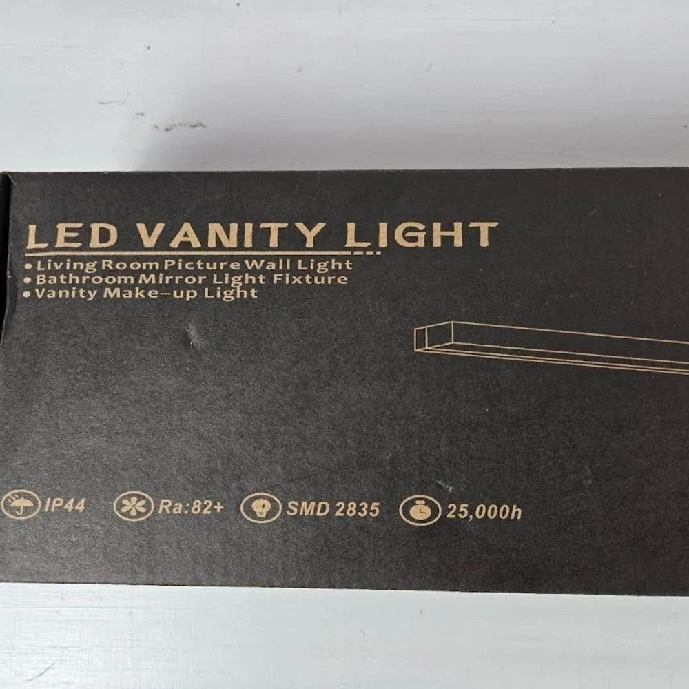 Combuh Modern Bathroom Light Fixtures Over Mirror, 16 Inch IP44 9W Chrome Vanity